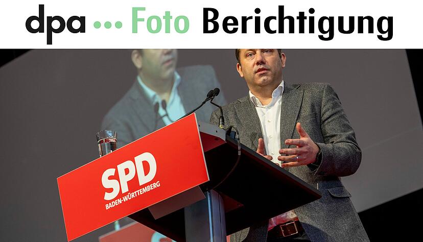 Lars Klingbeil beim Landesparteitag der SPD Baden-Württemberg. Lars Klingbeil beim Landesparteitag der SPD Baden-Württemberg.
