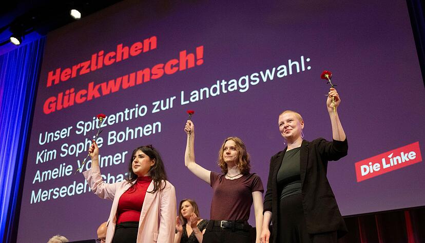 Die Linke will im M&auml;rz 2026 in den Landtag einziehen.