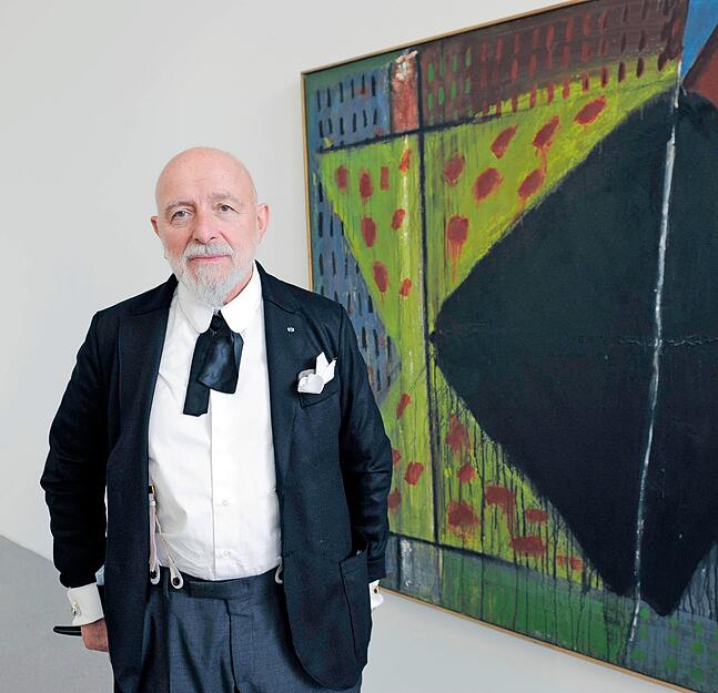 Stellt 2013 im Kunstverein Heilbronn aus: Malerf&uuml;rst Markus L&uuml;pertz.