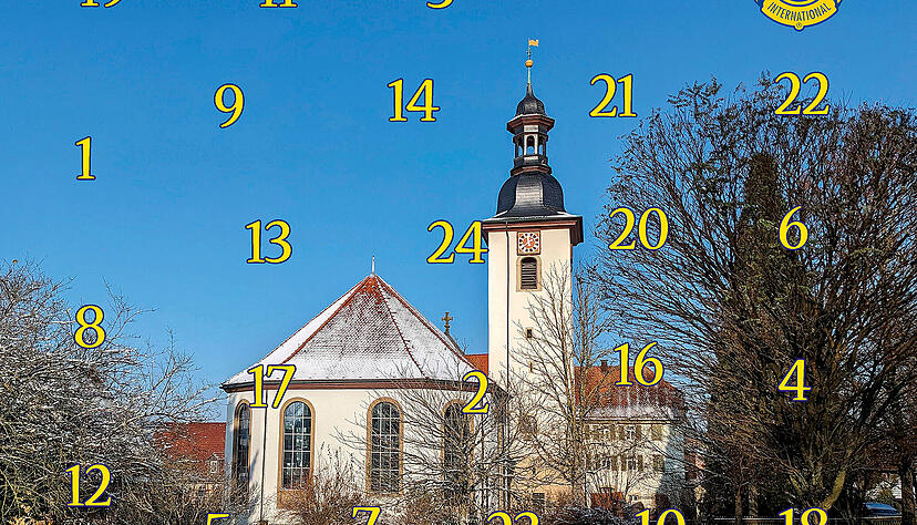 Die evangelische Kirche in Kupferzell im Winterkleid ist das reizvolle Motiv beim Adventskalender der Hohenloher Lions Clubs. Die evangelische Kirche in Kupferzell im Winterkleid ist das reizvolle Motiv beim Adventskalender der Hohenloher Lions Clubs.