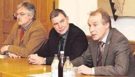 Klare Worte im Brackenheimer Ratssaal (von rechts): Bürgermeister Rolf Kieser, Landrat Detlef Piepenburg, Kreisplaner Claus-Jürgen Renelt.Foto: Andreas Veigel
