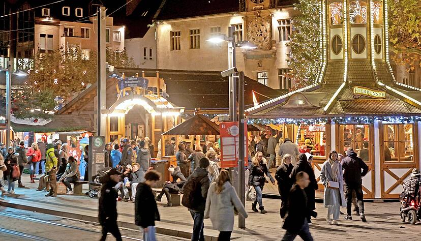 Weihnachtsmarkt in Heilbronn: Für 2023 erwartet die HMG deutlich höhere Gema-Gebühren.
