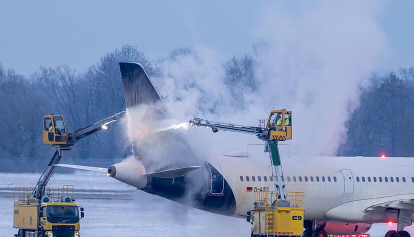 Auch am Flughafen in M&uuml;nchen fielen einige Fl&uuml;ge aufgrund des Wetters aus.