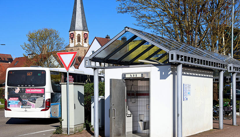 Das &ouml;ffentliche WC am Busbahnhof in Brackenheim soll ersetzt werden.