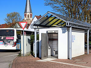 Das &ouml;ffentliche WC am Busbahnhof in Brackenheim soll ersetzt werden.