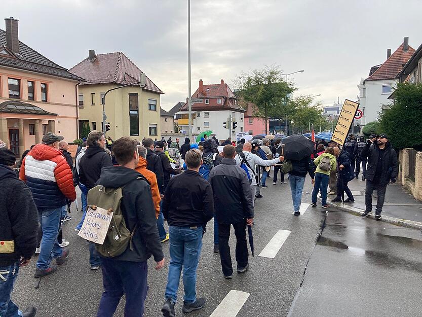 Protestkundgebung in Heilbronn