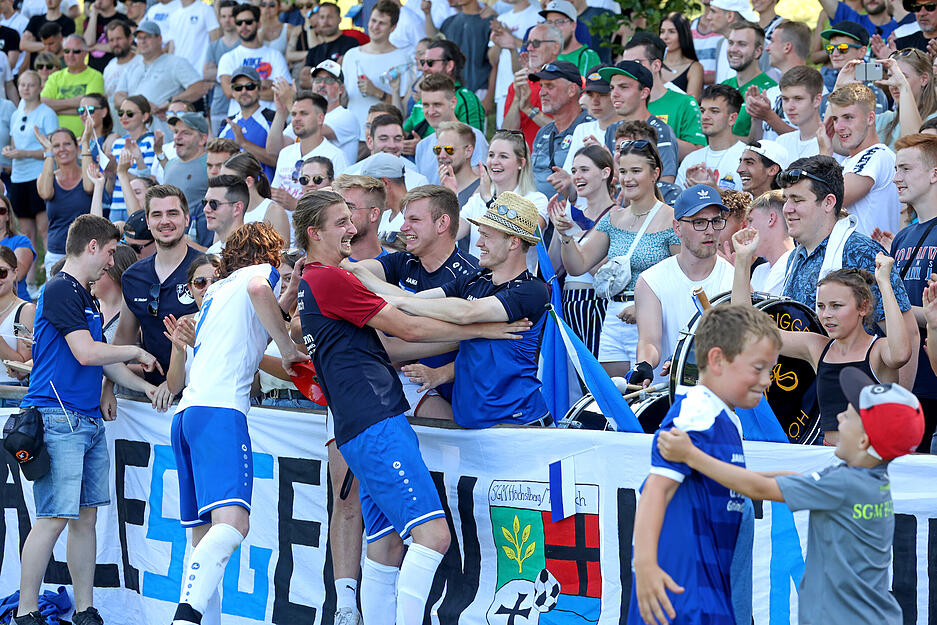 Fussball Spfr Neckarwestheim gegen SGM H&ouml;chstberg/Tiefenbach, Relagationsspiel in die Bezirksliga in Dahenfeld
