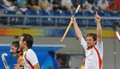 Der deutsche Spieler Christopher Zeller (l) bejubelt das Tor zum 1:0. Der deutsche Spieler Christopher Zeller (l) bejubelt das Tor zum 1:0.