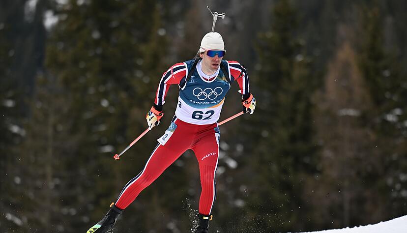 Sturla Holm Laegreid auf dem Weg zu Olympia-Bronze.