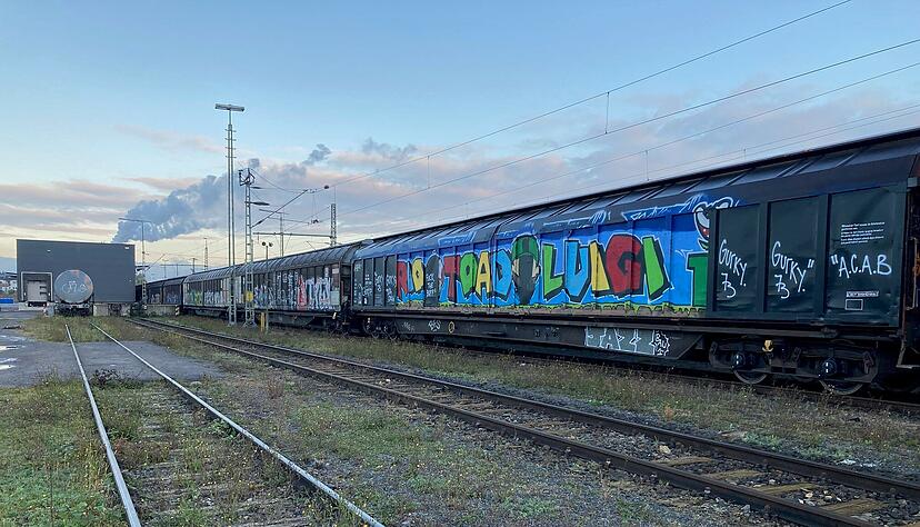 Zwei M&auml;nner sind auf einen abgestellten G&uuml;terzug geklettert und haben einen Stromschlag erlitten.