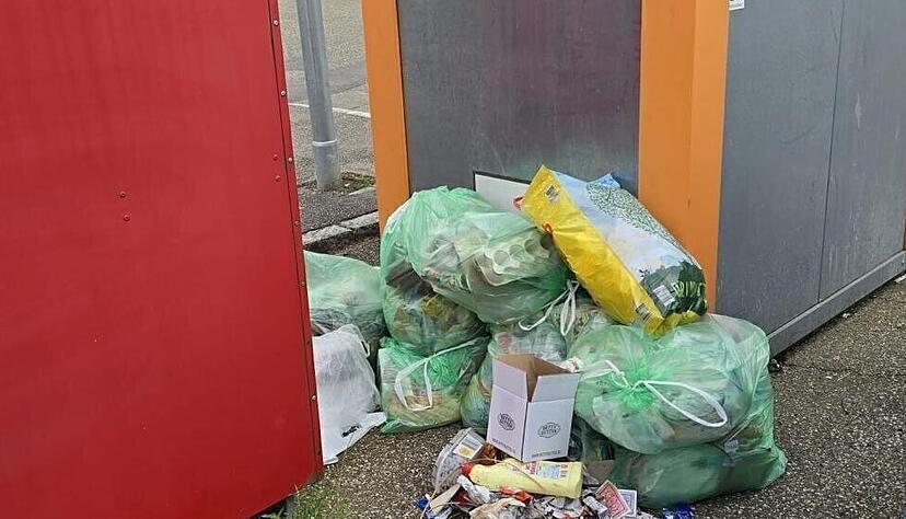 Wild abgelagerter M&uuml;ll ist an vielen Containerstandorten ein Problem. Auch im Weinsberger Tal.