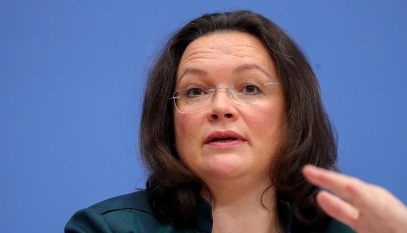 Bundesarbeitsministerin Andrea Nahles SPD). Foto: Kay Nietfeld Bundesarbeitsministerin Andrea Nahles SPD). Foto: Kay Nietfeld