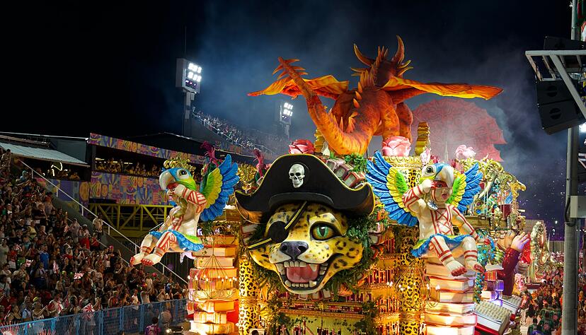 Mit der «Parade der Champions» endet der Karneval in Rio de Janeiro. Mit der «Parade der Champions» endet der Karneval in Rio de Janeiro.