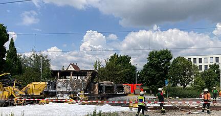 Wieso die Maschine so lange brennend fahren konnte, ist unbekannt.
Foto: Kinkopf