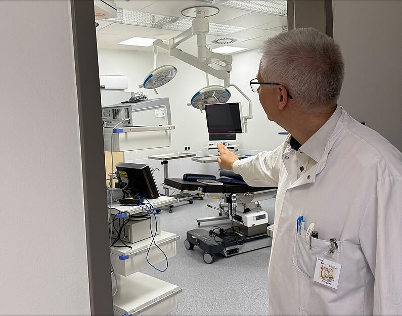 Die SLK-Hautklinik ist am Freitag in den neuen Geb&auml;udeabschnitt P umgezogen. Medizinisch hebe das die Versorgung auf ein neues Level, sagt SLK-Chefarzt Harald L&ouml;ffler.