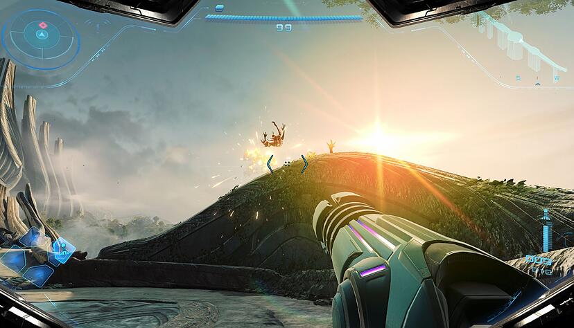 Ja, in «Metroid Prime 4: Beyond» wird viel geballert. Es kommen aber auch diverse Rätsel hinzu, die mit Logik oder Geschicklichkeit gelöst werden müssen. Ja, in «Metroid Prime 4: Beyond» wird viel geballert. Es kommen aber auch diverse Rätsel hinzu, die mit Logik oder Geschicklichkeit gelöst werden müssen.