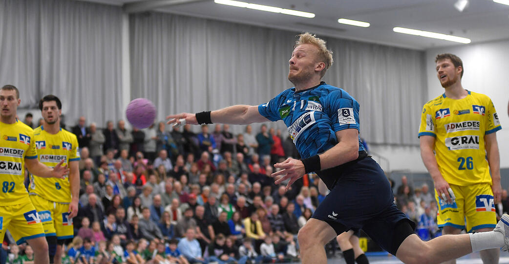 Andreas Schr&ouml;der trifft. Gegen die SG Pforzheim/Eutingen gab es zuletzt einen Horkheimer 33:27-Sieg. Wie l&auml;uft es nun in Pfullingen?