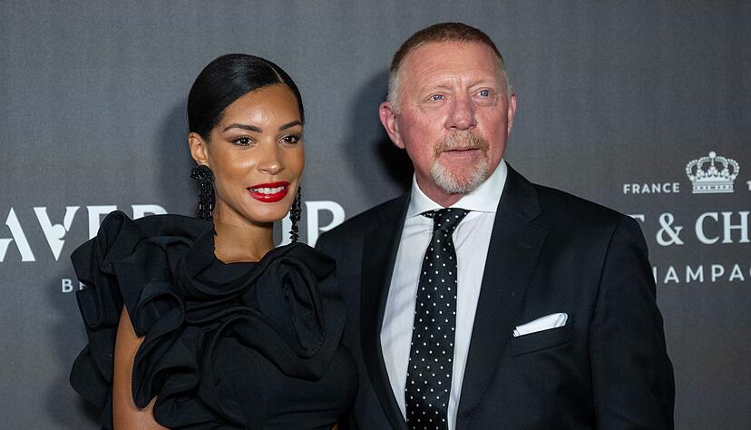 Boris Becker und seine Frau Lilian de Carvalho Monteiro bei einem öffentlichen Termin