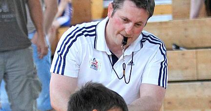 Toni Silvestri 2014 in seiner alten Wirkungsst&auml;tte, der R&ouml;merhalle.
Foto: Bertok