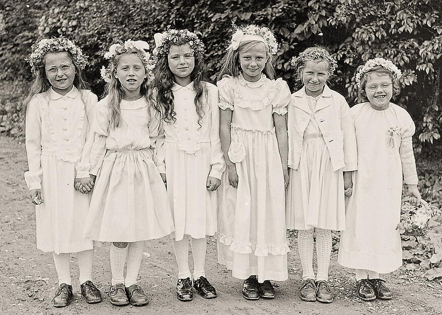 Lehrensteinsfeld Musikverein1952 mit Kinderfest (Reproduktion)