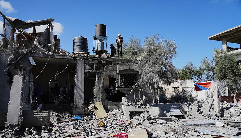 Große Teile des Gazastreifens sind zerstört. Große Teile des Gazastreifens sind zerstört.