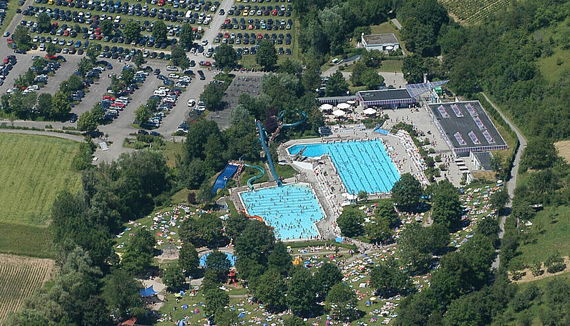 Das Mineralfreibad Oberes Bottwartal ist sehr beliebt und hat ein gro&szlig;es Einzugsgebiet.