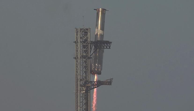 Die untere Stufe des Starship landet wie vorgesehen.