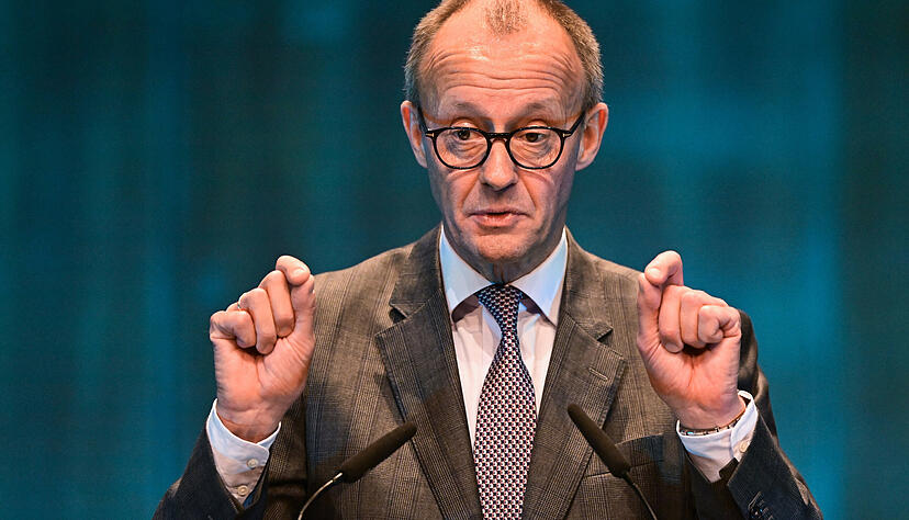 Bundeskanzler Friedrich Merz kommt zu einer CDU-Veranstaltung nach Bad Rappenau. Die M&uuml;hltalhalle ist ausgebucht.