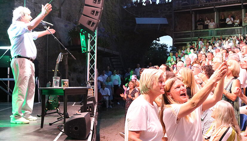 Der Weltstar und der Schlossherr Christian von Stetten sind seit vielen Jahren Freunde.