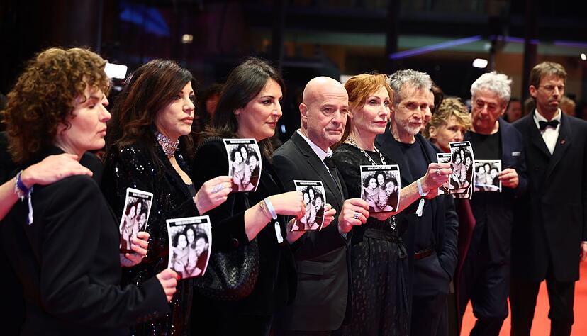 Die Aktion auf dem roten Teppich.