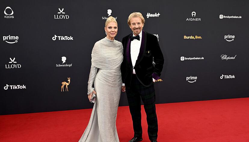 Gottschalk war mit seiner Frau Karina zur Gala gekommen.