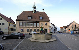 Wurde 2009 umgebaut: das Rathaus in der Kernstadt.