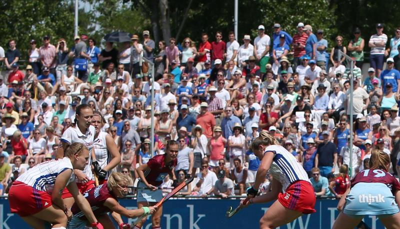 Das Finale der Damen gewann der UHC Hamburg 2:0 gegen den Mannheimer HC. Foto: Michael Deines Das Finale der Damen gewann der UHC Hamburg 2:0 gegen den Mannheimer HC. Foto: Michael Deines