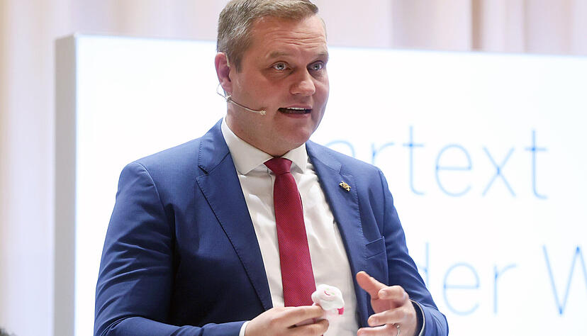 Anton Baron beim HZ-Wahlforum in Kupferzell. Schon vor der Wahl war klar, dass er wieder in den Landtag einziehen wird.