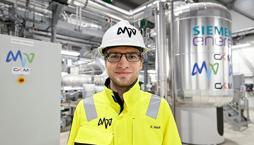 Felix Hack ist Projektleiter f&uuml;r die Flussw&auml;rmepumpe in Mannheim.
