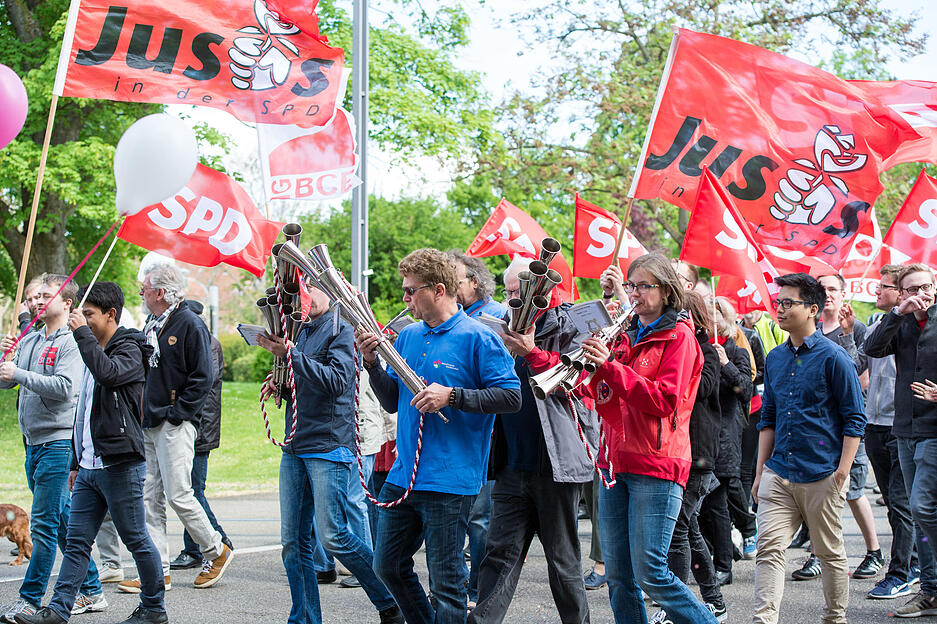 1.-Mai-Demo in Heilbronn