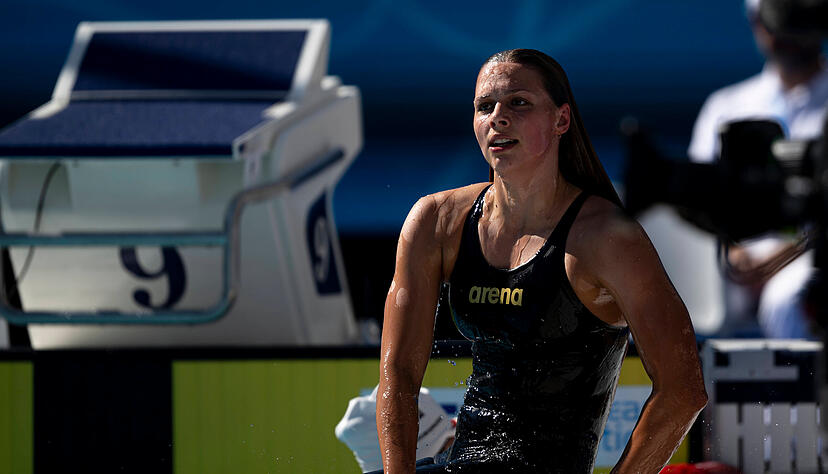 Wohin geht der Blick? Brustschwimmerin Bente Fischer ist nach Berlin gezogen und hat sich dort der Trainingsgruppe um Lasse Frank angeschlossen.
Foto: imago-images/Eibner