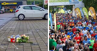 In Niedernhall findet drei Tage, nachdem ein Zwölfjähriger in Niedernhall totgefahren wurde, der EBM-Papst-Marathon statt.