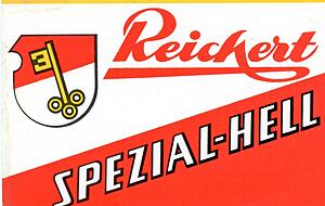Hier herrscht offenbar regionaler Bezug: ein historisches Etikett der Öhringer Reichert-Brauerei. Die visuellen Ähnlichkeiten sind augenfällig.
Foto: Archiv/Müller