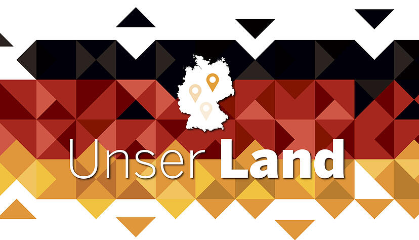 In der Serie "Unser Land" stellt die Stimme-Redaktion vor der Bundestagswahl alle Bundesländer vor. Grafik: HSt In der Serie "Unser Land" stellt die Stimme-Redaktion vor der Bundestagswahl alle Bundesländer vor. Grafik: HSt