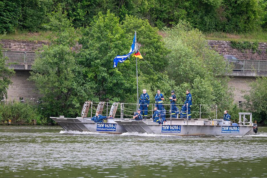 Ha&szlig;mersheim war am Samstag komplett von der Au&szlig;enwelt abgeschnitten &ndash; zum Gl&uuml;ck nur bei einer &Uuml;bung.