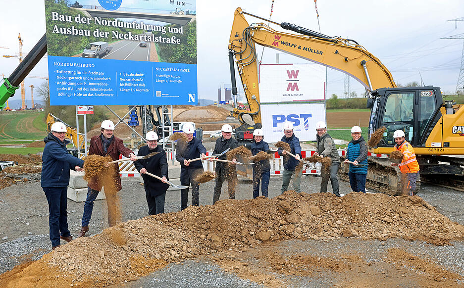 Der Spatenstich zur Nordumfahrung in Heilbronn markiert den Start eines wichtigen Infrastrukturprojekts.