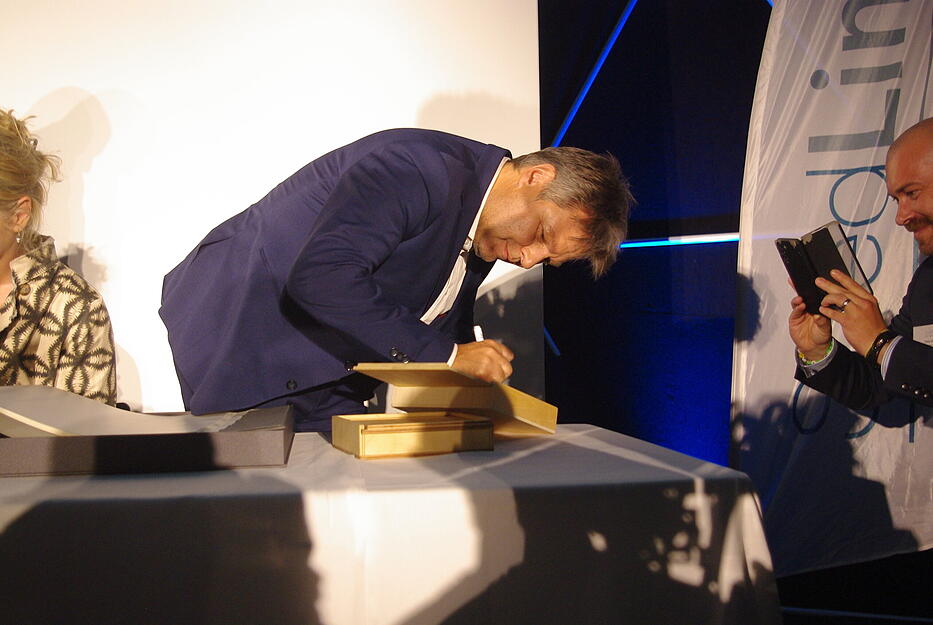 Wirtschaftsminister Habeck in Leingarten