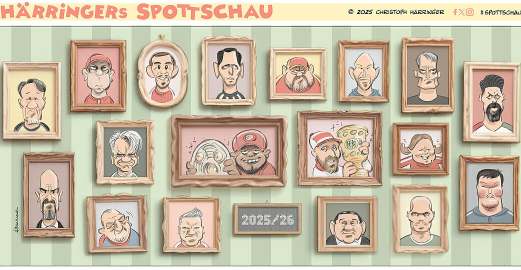 Jeden Samstag erscheint die Spottschau von Christoph H&auml;rringer - seit 20 Jahren.