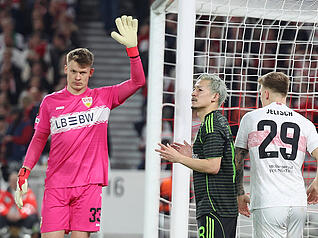 Alexander N&uuml;bel: Beim Gegentor ohne Chance. Sonst sicher und fehlerfrei. Note: 3