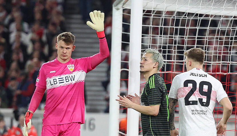 Alexander N&uuml;bel: Beim Gegentor ohne Chance. Sonst sicher und fehlerfrei. Note: 3