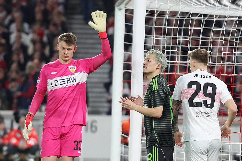 Alexander N&uuml;bel: Beim Gegentor ohne Chance. Sonst sicher und fehlerfrei. Note: 3