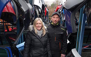 Stephan Weiser mit seiner Frau Lorena.