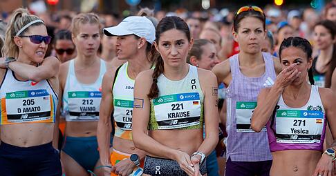 Gesa Krause musste bei ihrem Marathon-Deb&uuml;t aufgeben.