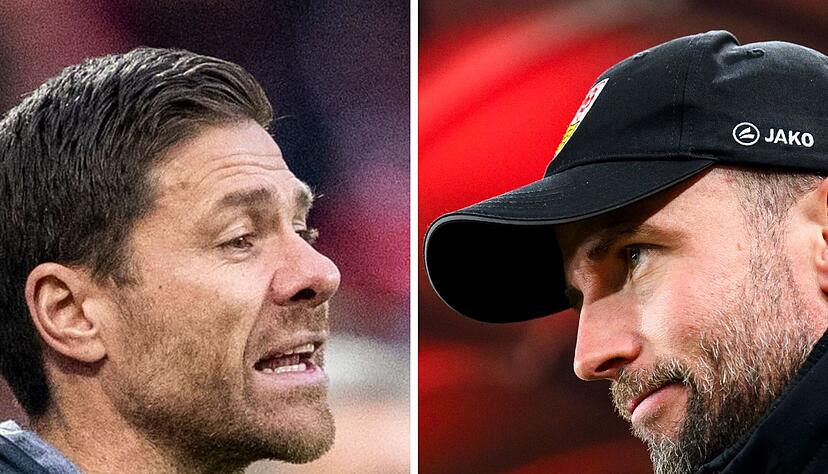 Xabi Alonso (links) ist mit Bayer Leverkusen Tabellenführer. Sebastian Hoeneß formte aus dem Abstiegskandidaten VfB Stuttgart ein Spitzenteam. Xabi Alonso (links) ist mit Bayer Leverkusen Tabellenführer. Sebastian Hoeneß formte aus dem Abstiegskandidaten VfB Stuttgart ein Spitzenteam.